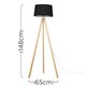 image 3 of ValueLights Black Floor Lamp Black Shade | Black