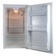 image 2 of Igenix IG3960 Freestanding Larder Fridge with 92 Litre Capacity, 2 Adjustable Shelves and Salad Drawer, Reversible Door, 48 cm Wide, White