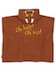 image 2 of The Gruffalo Kids Towel Poncho | Brown Bath Towel For Boys & Girls with 3D Ears | Woodlands Story Book Swimwear | Hooded Graphic Beach Cover Up | Cosy Swim Accessory Gift for Children