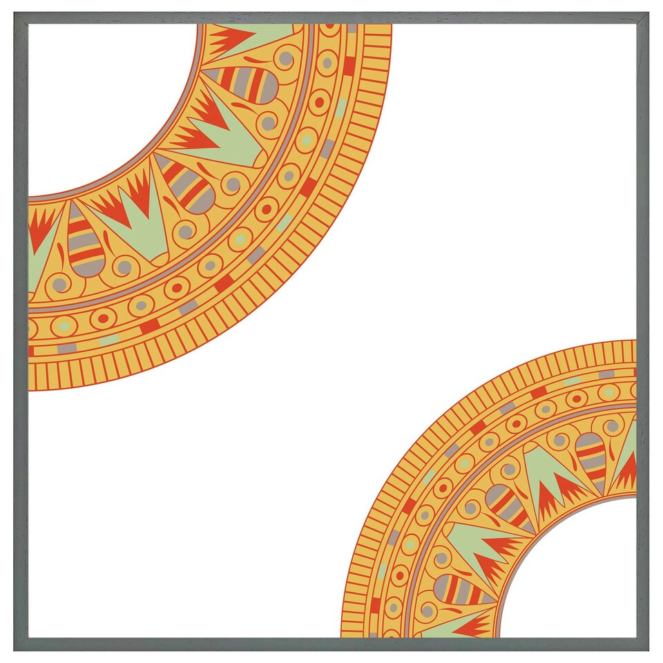 image 1 of Egyptian hieroglyphs (Picture Frame) White | L