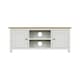 image 4 of Taberno Oak 2 Door TV Unit Linen White White
