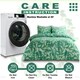 image 6 of Canyon Leaf Printed Duvet Cover Set Reversible Polycotton Beddings Green | Double