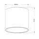 image 3 of 14" Green Velvet Cylinder Light Shade Gold Inner Green