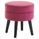 image 2 of Interiors by Premier Wine Velvet Stool, Adjustable Living Room Footstool, Ergonomic Sofa Footstool
