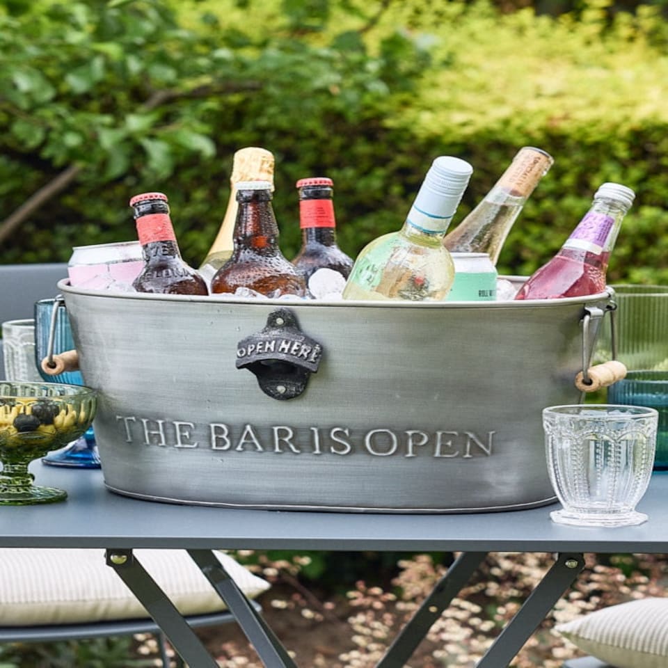 image 1 of The Bar is Open Beer Bottle Bucket