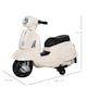 image 7 of HOMCOM Vespa Licensed Kids Ride On Motorcycle 6V Battery Powered Electric Toys | White | White
