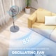 image 5 of HOMCOM 16 Oscillation Cooling Fan with Remote Adjustable Height
