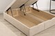 image 3 of Chesterfield Ottoman Coffee Plush Velvet 6ft Superking Bed Set With Headboard and Mattress