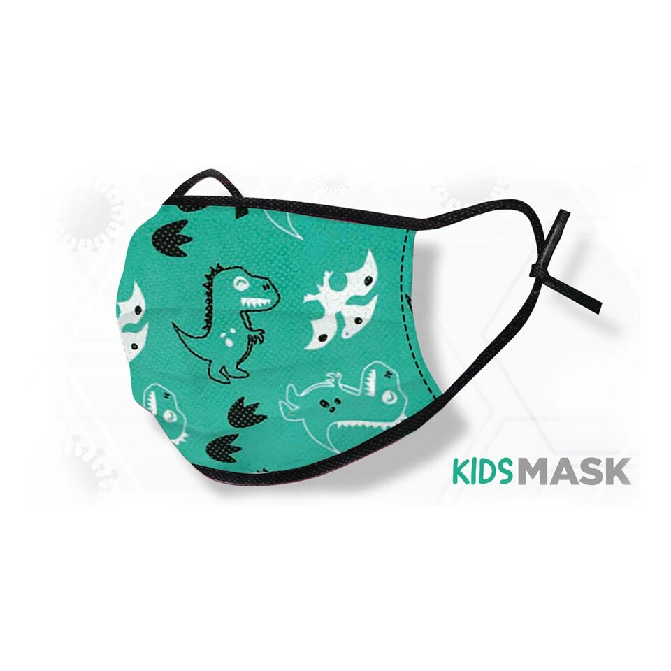 image 1 of SES CREATIVE Notam Kids Dino Face Masks Set, 16 Pieces, Unisex, Green (89901)