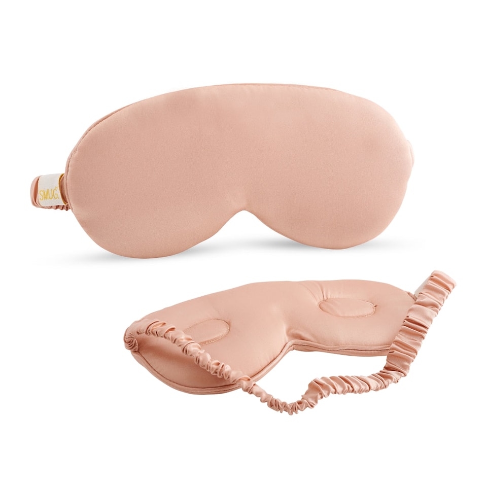 image 1 of SMUG Cloud Padded Satin Sleep Mask - Caramel