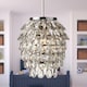 image 5 of Set of 2 Pineapple - Chrome and Clear Jewelled Pendant Lightshades | Clear | Chrome | Medium | 2