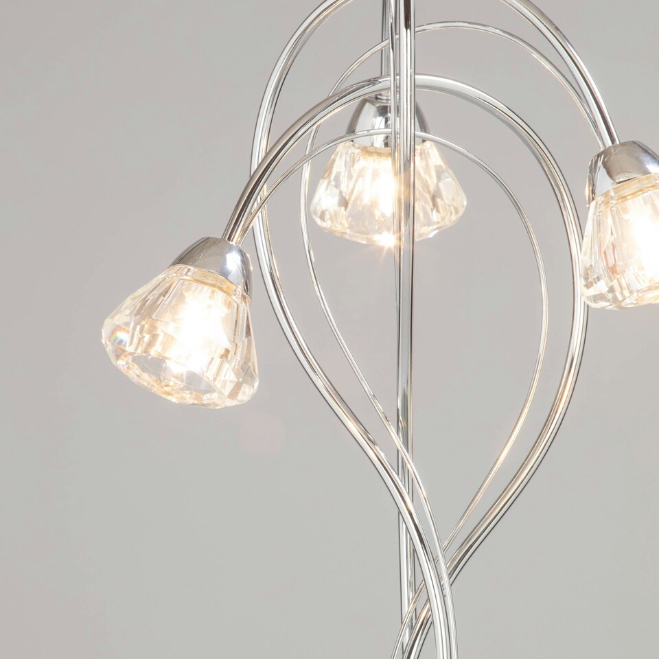 image 1 of BHS Marianne Floor Lamp | Silver | Chrome | 1