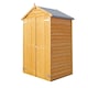 image 2 of Tool Store 4 x 3 Double Door Garden Shed - Dip Treated Approx 4 x 3 Feet Brown