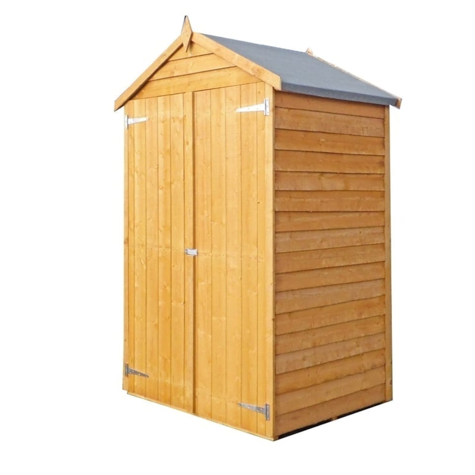 image 1 of Tool Store 4 x 3 Double Door Garden Shed - Dip Treated Approx 4 x 3 Feet Brown