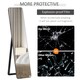 image 7 of HOMCOM Full Length Mirror, 156  37 cm Rectangular Full Body Mirror with Stand, Floor Standing, Hanging or Leaning Against Wall for Bedroom Cloakroom, Black