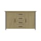 image 3 of Lowry 2 Door 4 Drawer Large Sideboard Driftwood Lacquered Solid Reclaimed Pine Brown