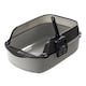 image 1 of Living and Home Large Anti-splashing Detachable Cat Litter Box | Grey