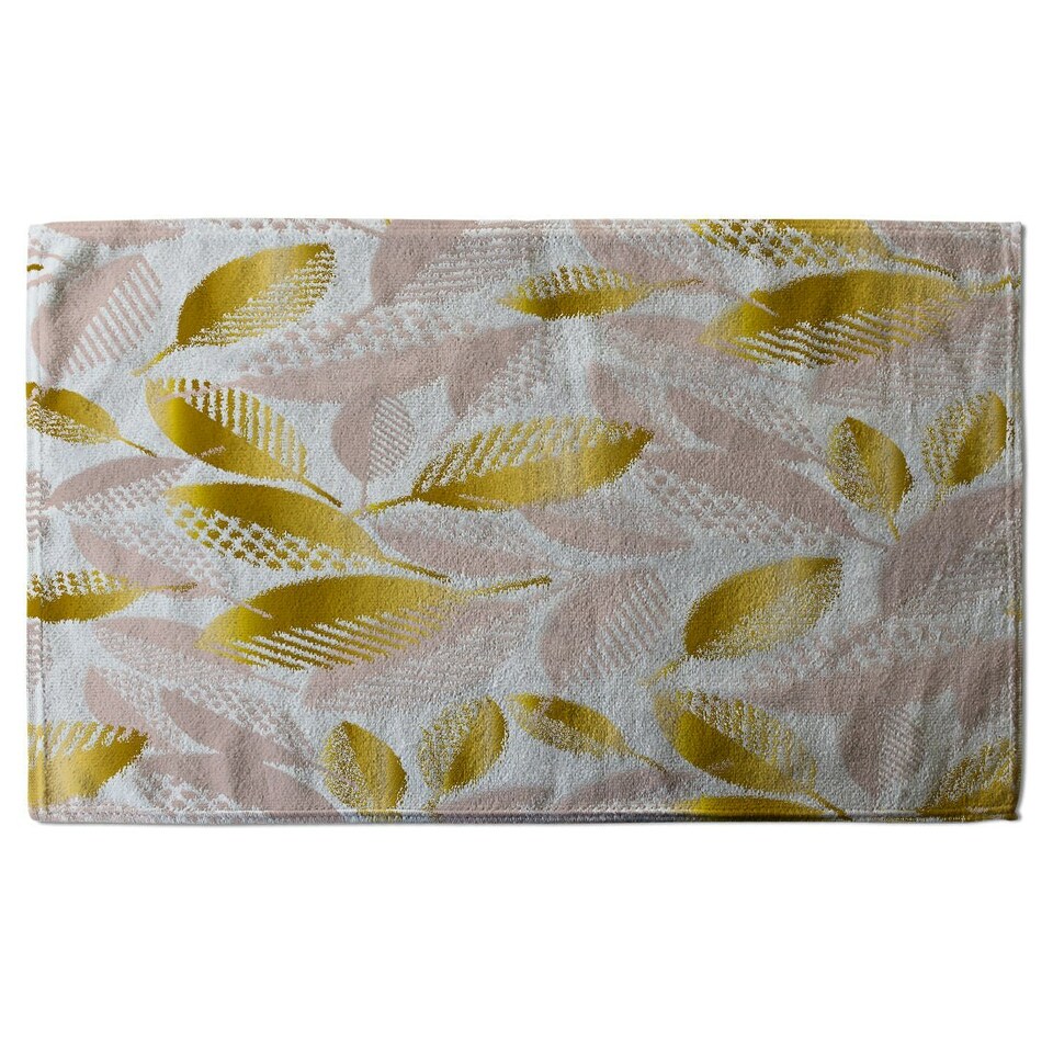 image 1 of Pastel rose and gold autumn (Bath Towel)