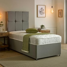 Cooltouch Plus Max-Coil Pocket Spring Mattress - 18cm Deep, Medium Firm White | Single