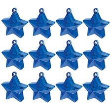 Blue Star Balloon Weights - Pack of 12
