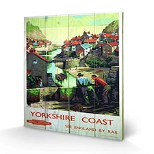YORKSHIRE COAST 4 - WOOD PANEL