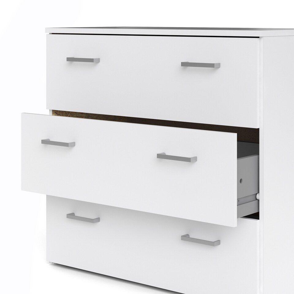 image 1 of Space Chest of 3 Drawers in White