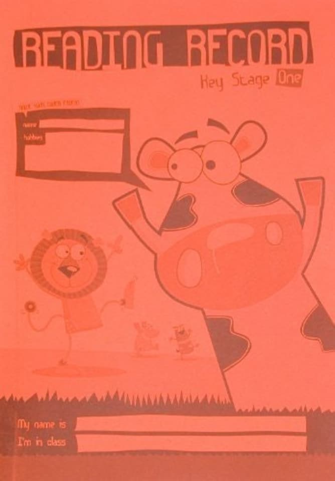 image 1 of Silvine A5 reading record book (key stage one KS1 edition) - orange cover