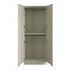 image 2 of Classic Square Panel Urban Oak Double Wardrobe with Double Rail Brown