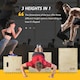 image 3 of HOMCOM 3-in-1 Wooden Plyo Box for Home Gym, Workout Training, Natural
