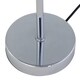 image 9 of Chrome Touch Operated Table Lamp with Grey Cut Out Shade | Chrome | Grey | Medium | 1
