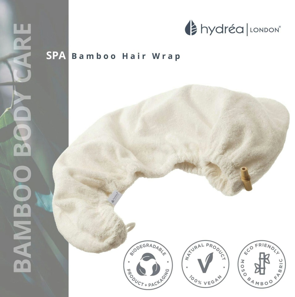 image 1 of Hydréa London Super Soft Bamboo + Cotton Hair Towel Wrap