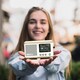 image 6 of Pure Classic Mini Portable Radio - Cotton White and Oak