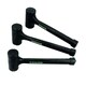 image 4 of 3pc Rubber Dead Blow Hammer Set Hammers Mallets 1lb 2lb 3lb Shot Loaded