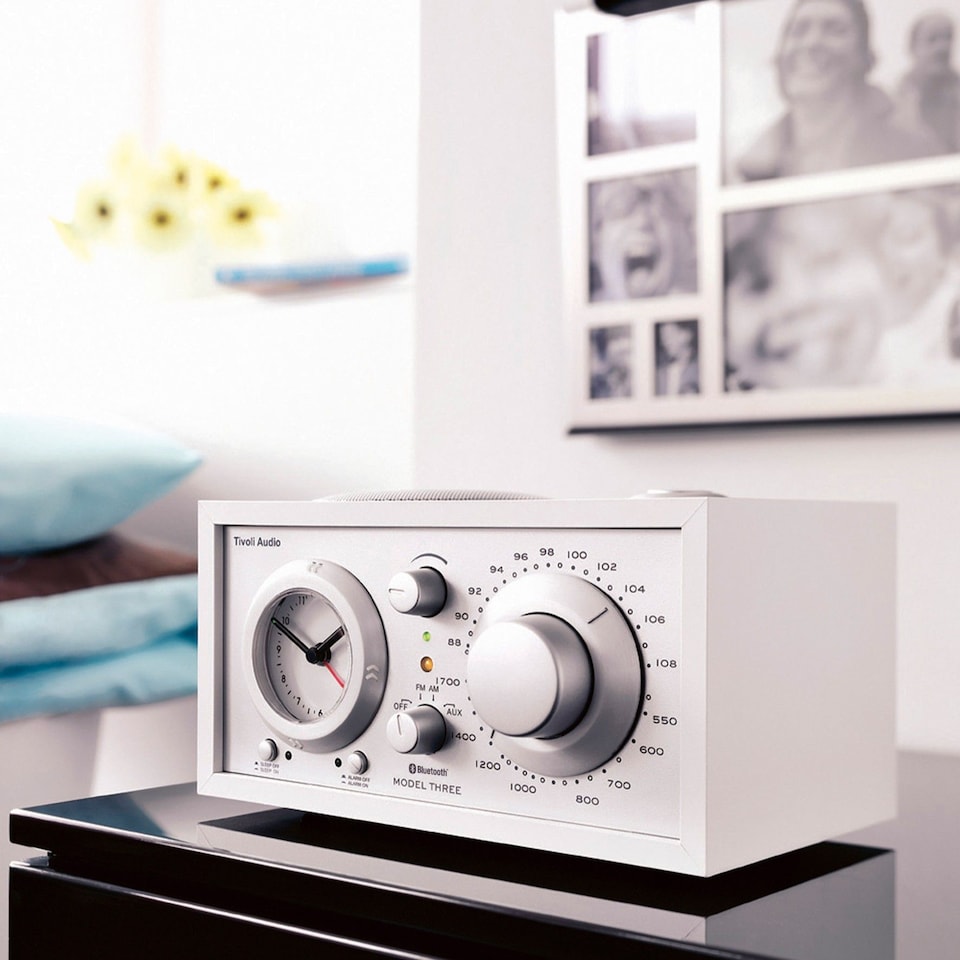 image 1 of Tivoli Audio - Model Three BT with USB-C - White/Silver