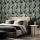 image 3 of Arthouse Abstract Marble Textured Wallpaper - Teal/Gold - 10m x 53cm Green