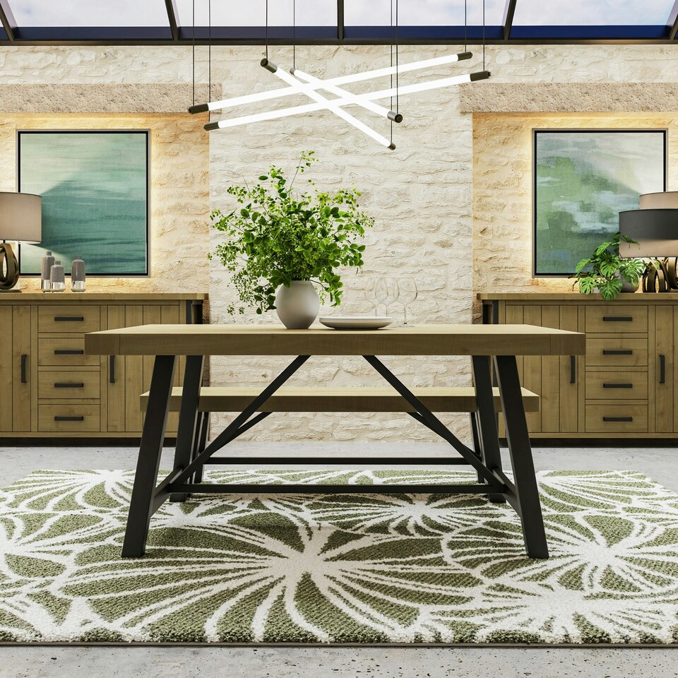 image 1 of Lowry 1.6m Dining Table Driftwood Lacquered Solid Reclaimed Pine Brown