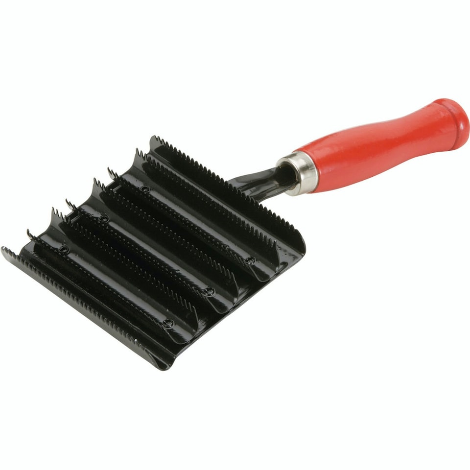 image 1 of Ezi-Groom Jockey Horse Curry Comb - Black/Red - One Size