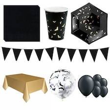 Halloween Bats 12 Person Deluxe Party Pack