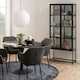 image 5 of Seaford Tall Black Metal 2 Door Display Cabinet