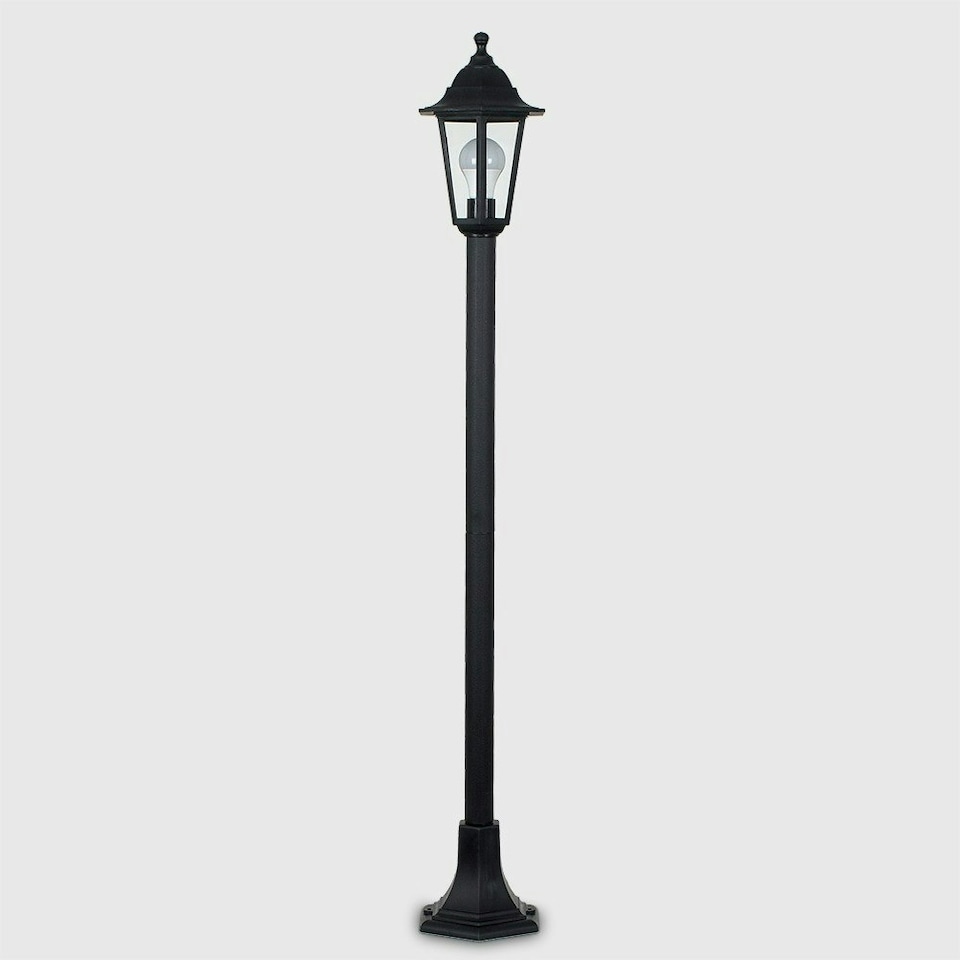 image 1 of ValueLights Mayfair Black Outdoor Bollard Light