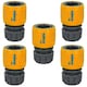 image 1 of Hozelock Quick Release Aqua Water Garden Hose End Pipe Connector Fitting 5pc