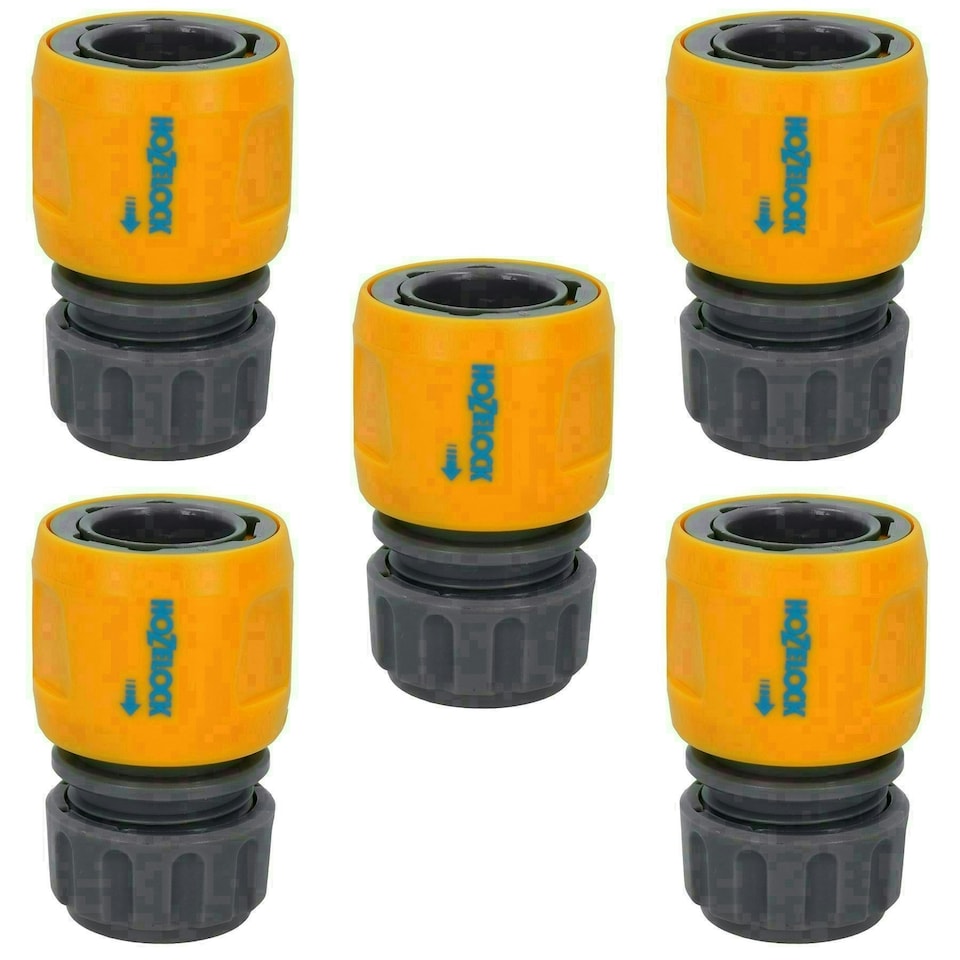 image 1 of Hozelock Quick Release Aqua Water Garden Hose End Pipe Connector Fitting 5pc