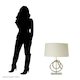 image 4 of Interiors by Premier Table Lamp with Banded Base Silver