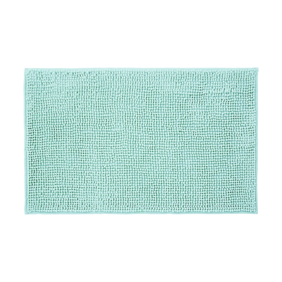 image 1 of Chenille Bobble Bath Mat Non-Slip 50 x 80cm - Sage Green