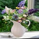 image 2 of Ceramic Fluted White Jug Vase White