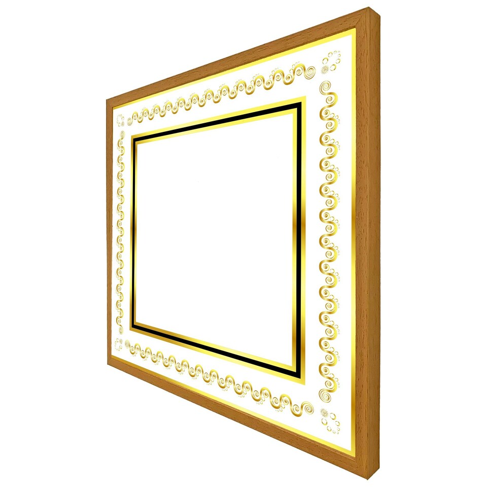 image 1 of Ancient egyptian gold border (Picture Frame) Brown | Oak | XL