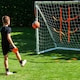 image 3 of Football Flick Urban Tekkers Pack 4-in-1 training equipment and game - Football Tic-Tac-Toe - Mini Football Goal- two passing hoops