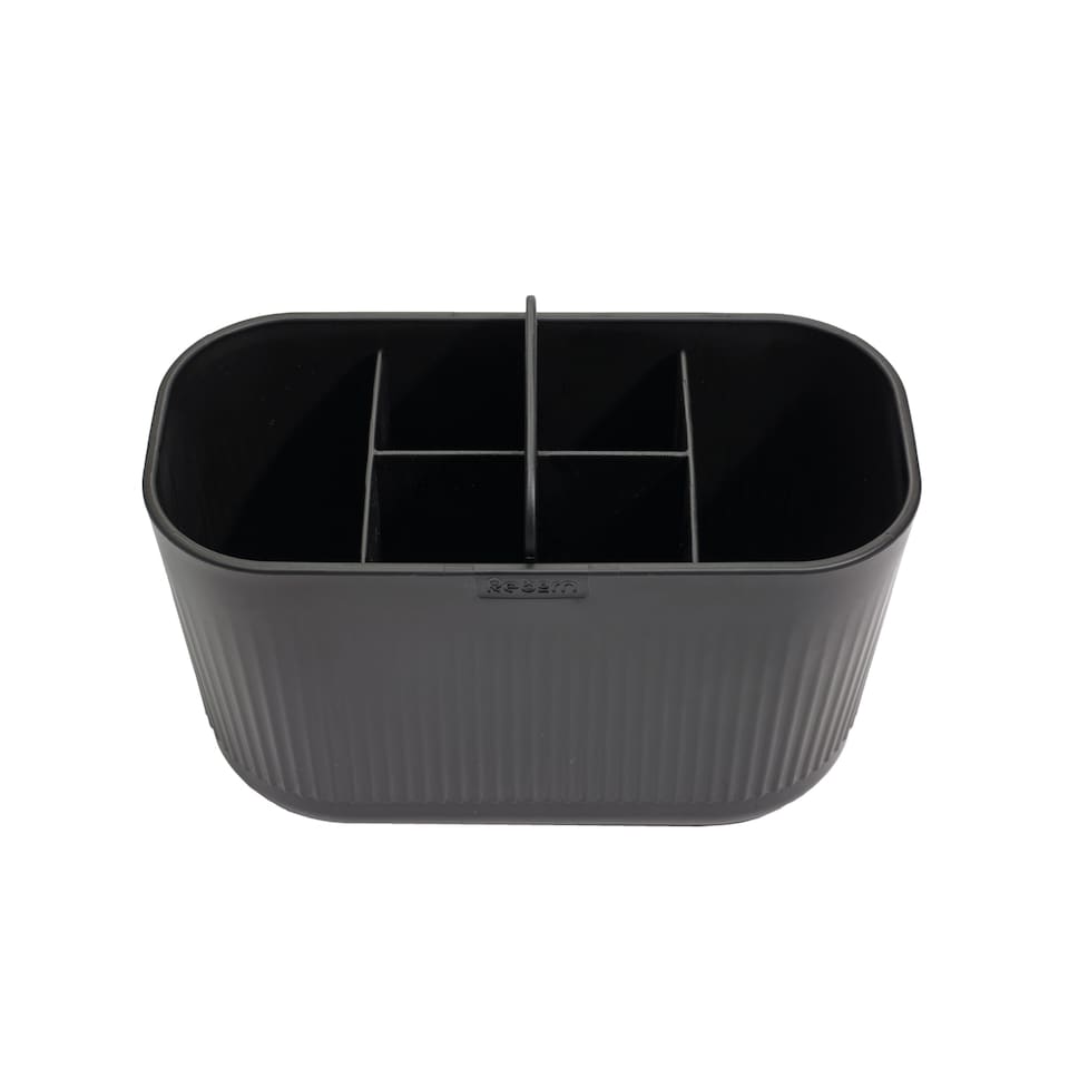 image 1 of ReBorn Recycled Large Bathroom Caddy Black