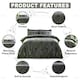 image 4 of Skull Charcoal Printed Duvet Cover Set Reversible Polycotton Beddings Grey | King