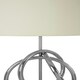 image 3 of Interiors by Premier Table Lamp with Banded Base Silver
